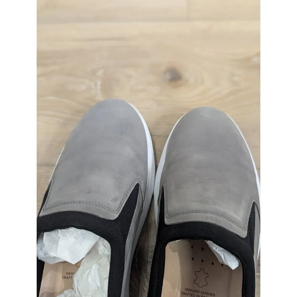 Samuel Hubbard Flight Slip On Sneakers Men's 9.5 E WIDE Grey Nubuck Travel